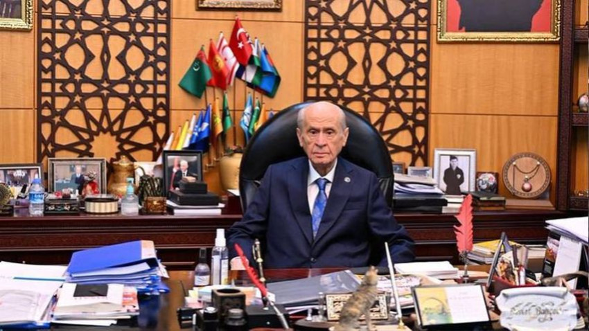MHP lideri Bahçeli aylar sonra makamında MHP lideri Bahçeli aylar sonra makamında