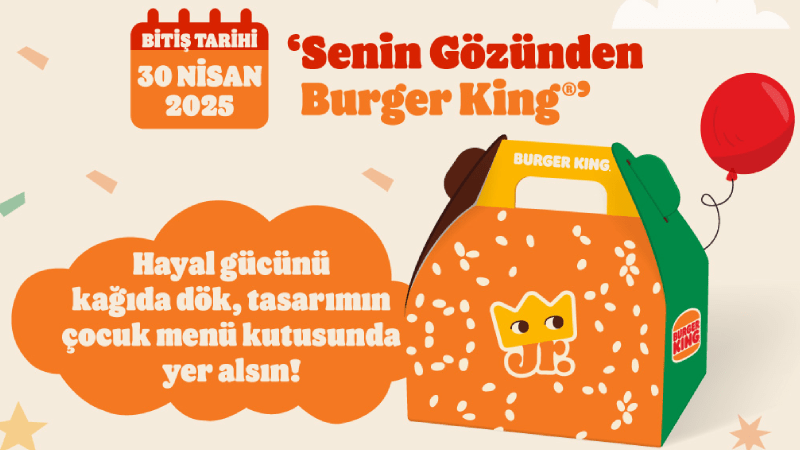Minik tasarımcıların elinden Burger King Çocuk Menüsü kutuları! Minik tasarımcıların elinden Burger King Çocuk Menüsü kutuları!