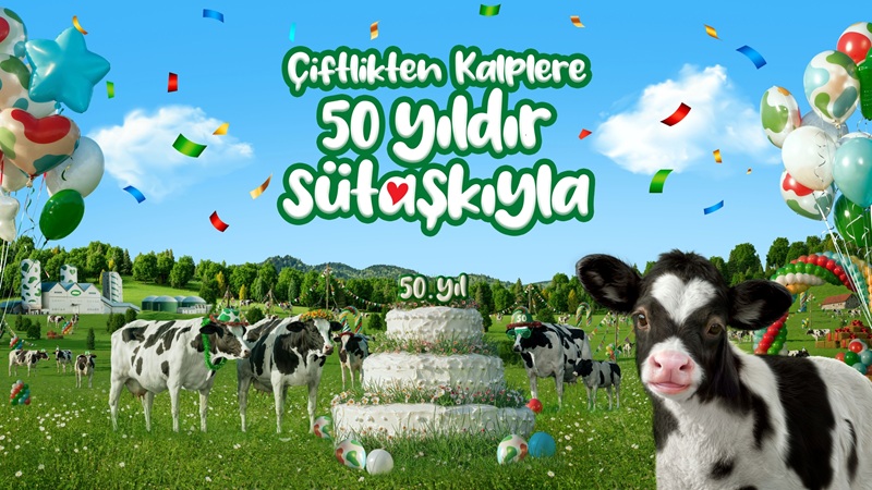 “Çiftlikten kalplere, 50 Yıldır süt aşkıyla” “Çiftlikten kalplere, 50 Yıldır süt aşkıyla”