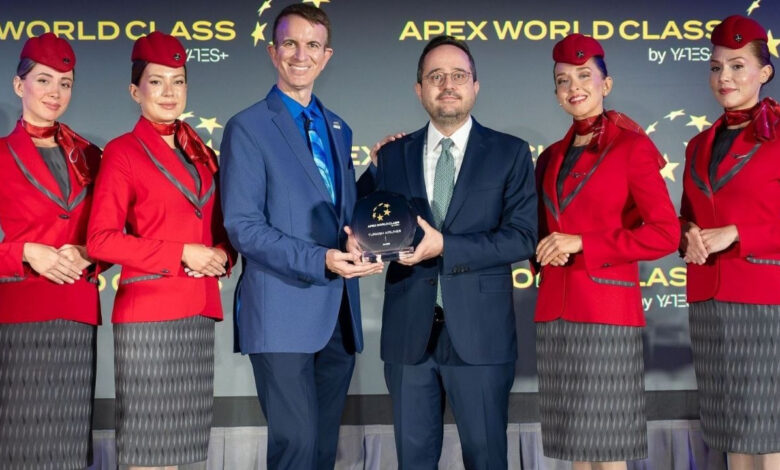THY, beşinci kez APEX World Class ödülünün sahibi oldu