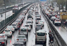 İstanbul’da yağış trafiği: Yoğunluk yüzde 80’e ulaştı