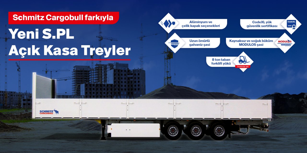 Schmitz Cargobull’un Yeni S.PL Açık Kasa Treyleri Türkiye’de
