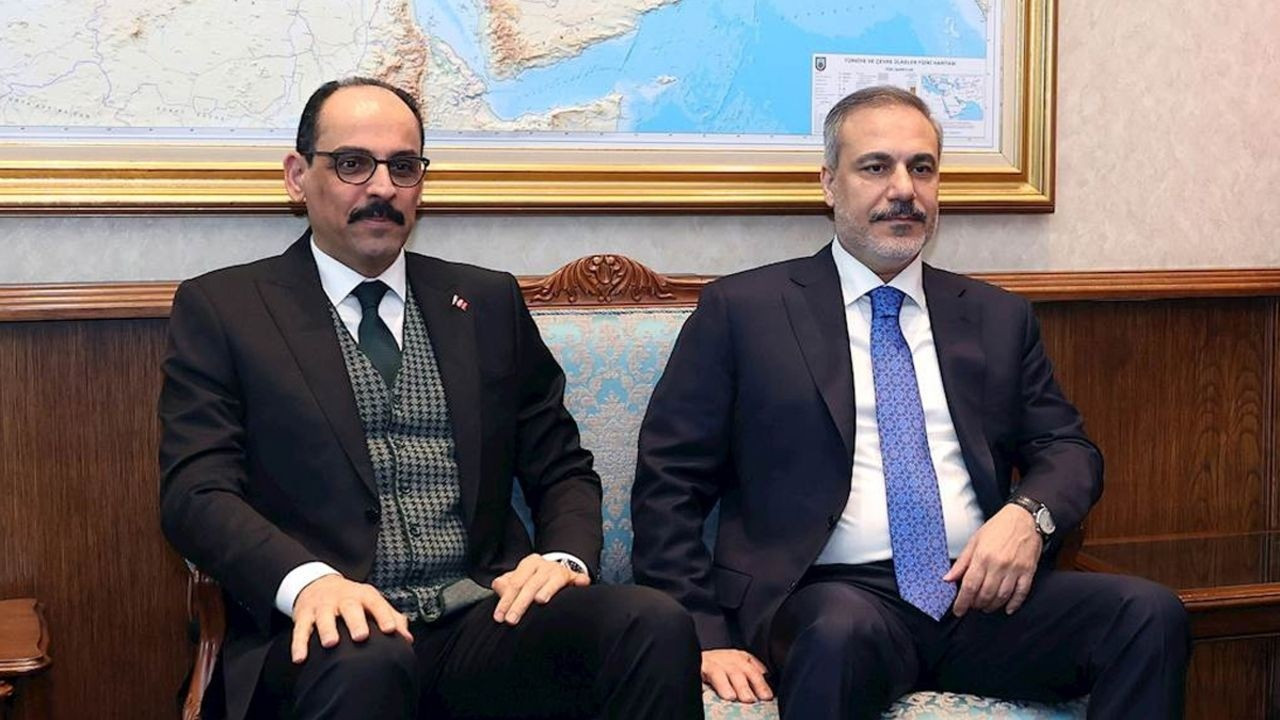 Bakan Fidan ve MİT Başkanı Kalın, Hamas heyetiyle görüştü