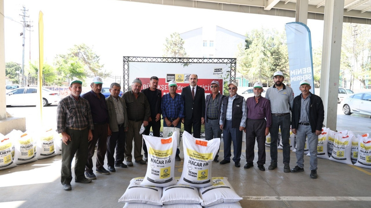 Konya Büyükşehir’den çiftçiye 80 ton Macar Fiği desteği