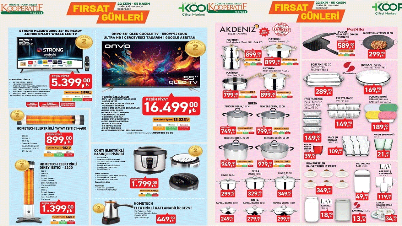 Tarım Kredi KOOP Çiftçi Marketi 5 Kasım 2025’e kadar geçerli indirim kataloğu yayımlandı! Tarım Kredi KOOP Çiftçi Marketi 5 Kasım 2025’e kadar geçerli indirim kataloğu yayımlandı!