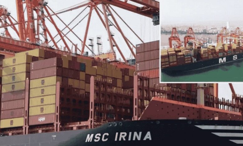 MIP, Dünyanın En Büyük Konteyner Gemisi MSC IRINA’yı
