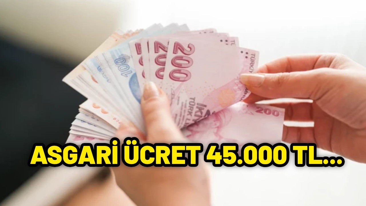 Asgari ücret 45 bin TL mi olacak? Net tavır koydular! 2026 asgari ücret kaç lira olacak? Asgari ücret 45 bin TL mi olacak? Net tavır koydular! 2026 asgari ücret kaç lira olacak?